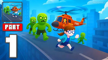 Helicopter Escape 3D - Gameplay Walkthrough Part 1 - Save The Crew In Time (iOS, Android)