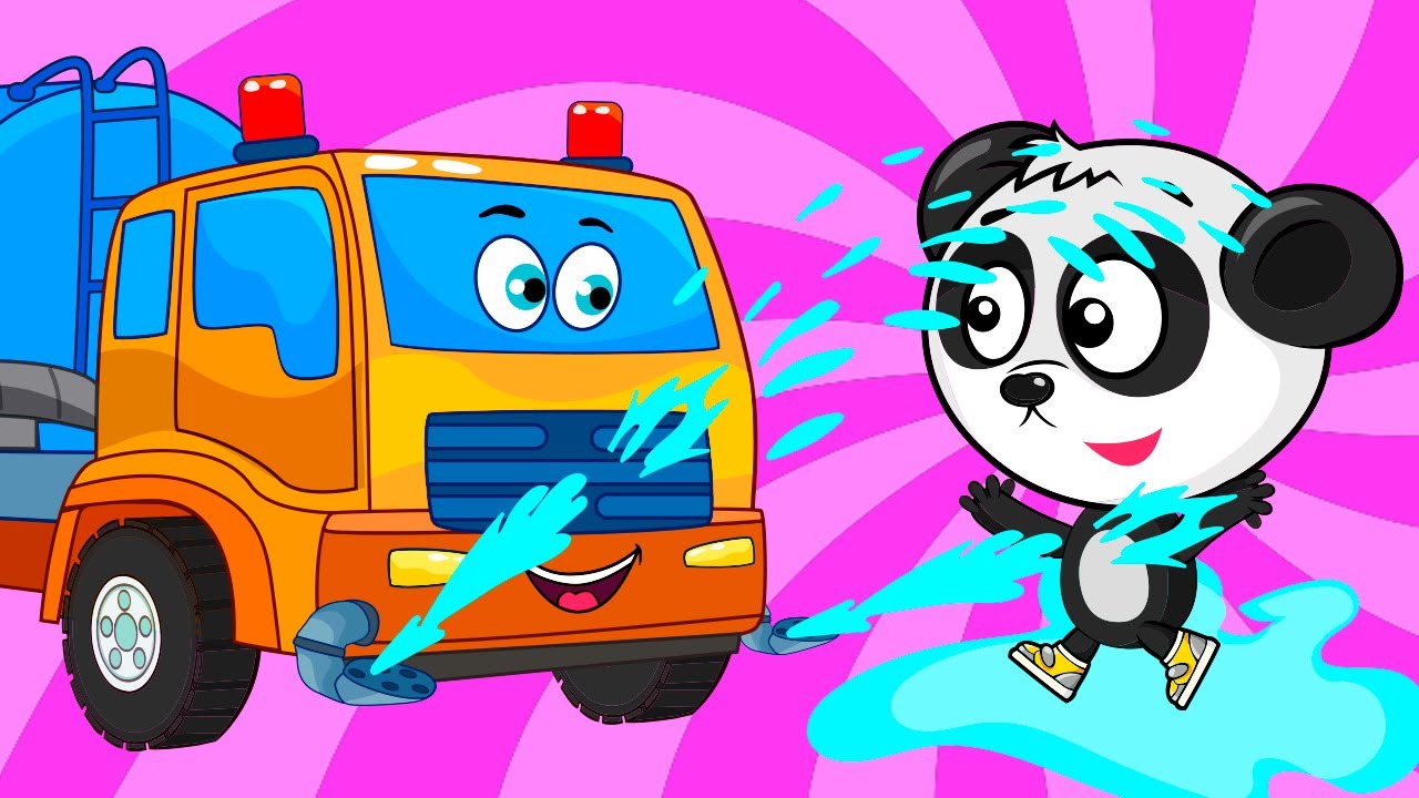 Машинки и Цифры - Биби и Машинки Водовоз - Развивающие Мультики Для Детей