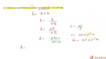 Calculate the bulk modulus of air from the following data about a sound wave of wavelength