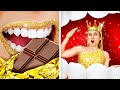 RICH vs BROKE vs GIGA RICH PRINCESS CHALLENGE || Expensive Gadgets vs Cheap Beauty Hacks by 123 GO!