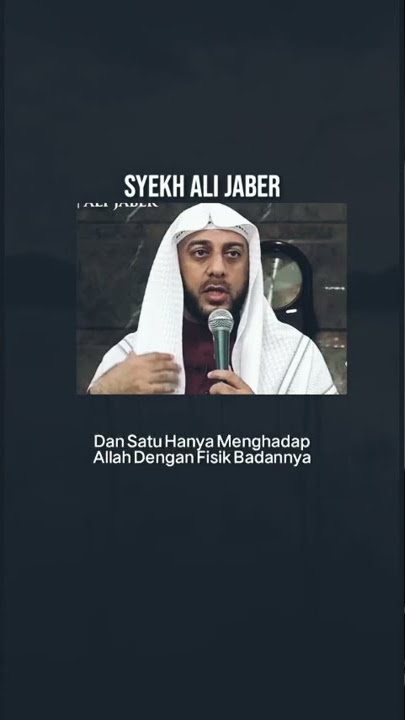 Jangan Tergesa-gesa saat sholat(Alm Syeikh Ali Jaber)