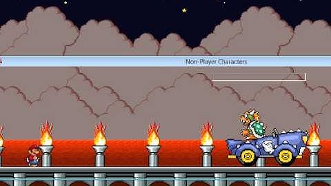 SMBX Custom level Car Bowser Bossfight