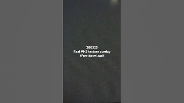 Real VHS texture overlay (Free download)