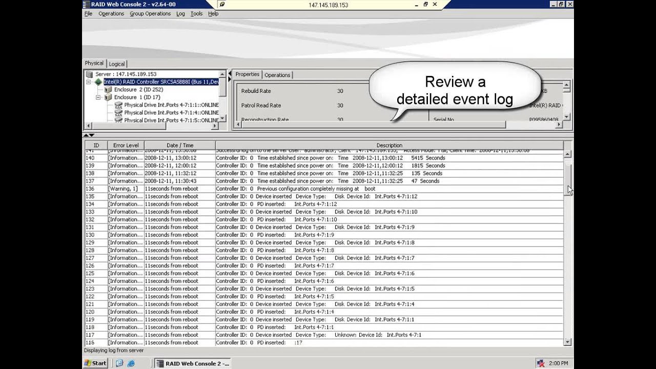 Intel raid web console. Intel raid web console