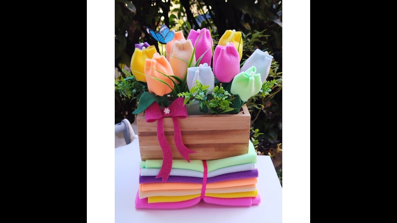 Tulipani in Pile Realistici Senza Fustelle 🌷 Metodo Semplice