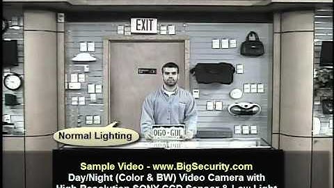 BigSecurity.com Day/Night Video Camera with High Resolution Low Light Sony CCD Sample Video