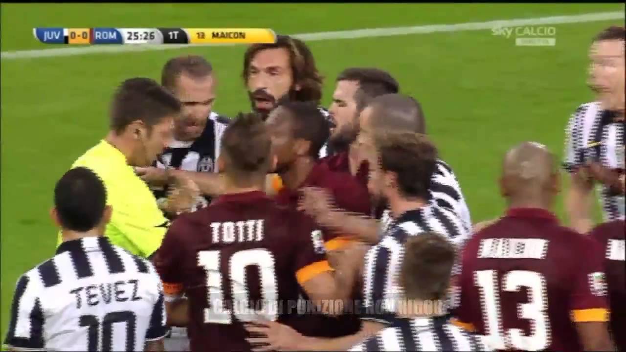 Juventus-Roma 3-2 Ricostruzione rigore su Maicon - YouTube