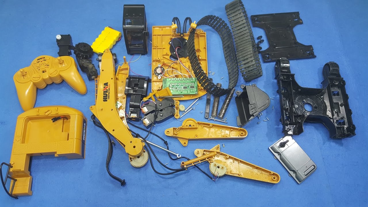 Bung máy cuốc Mini Huina Toys 1550 Xem kết cấu - YouTube