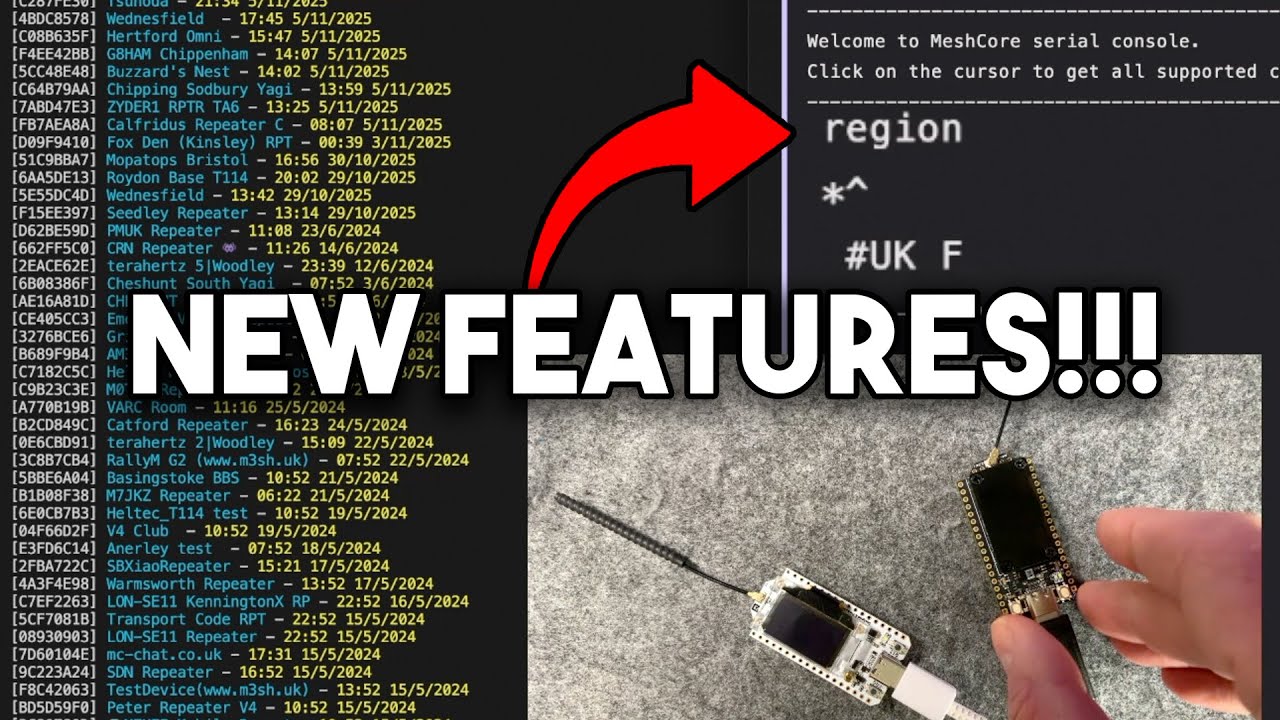 ТЕСТИРОВАНИЕ НОВЫХ ФУНКЦИЙ ОБЛАСТИ СООБЩЕНИЙ В MESHCORE!!!