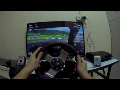 Gran turismo 6 playstation 3  logitech g27 (gitup git2 pro chest mount)
