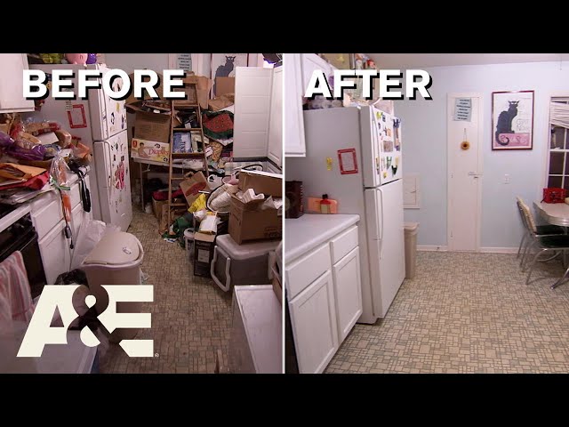 Hoarders: Single Dad's Kitchen Is BARELY Usable | Au0026E class=