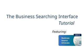 Business Searching Interface - Tutorial