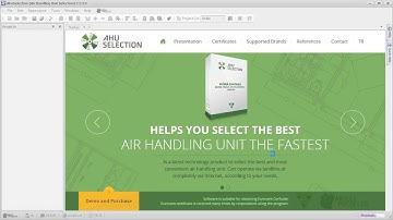 AHU Selection - (Air Handling Unit Selection) - Opening Project