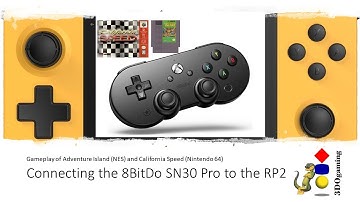 Connecting the 8BitDo SN30 Pro to the Retroid Pocket 2 + Gameplay