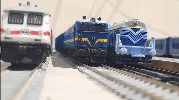 MULTIPLE LOCOMOTIVE OF INDIAN TOY TRAIN || glimpse of Indian railway | Centy Passenger Traim