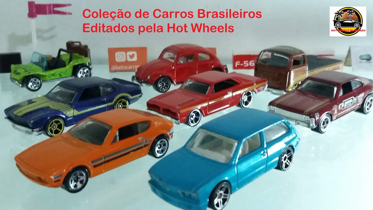 Hot Wheels - Coleção de Carros Brasileiros - YouTube