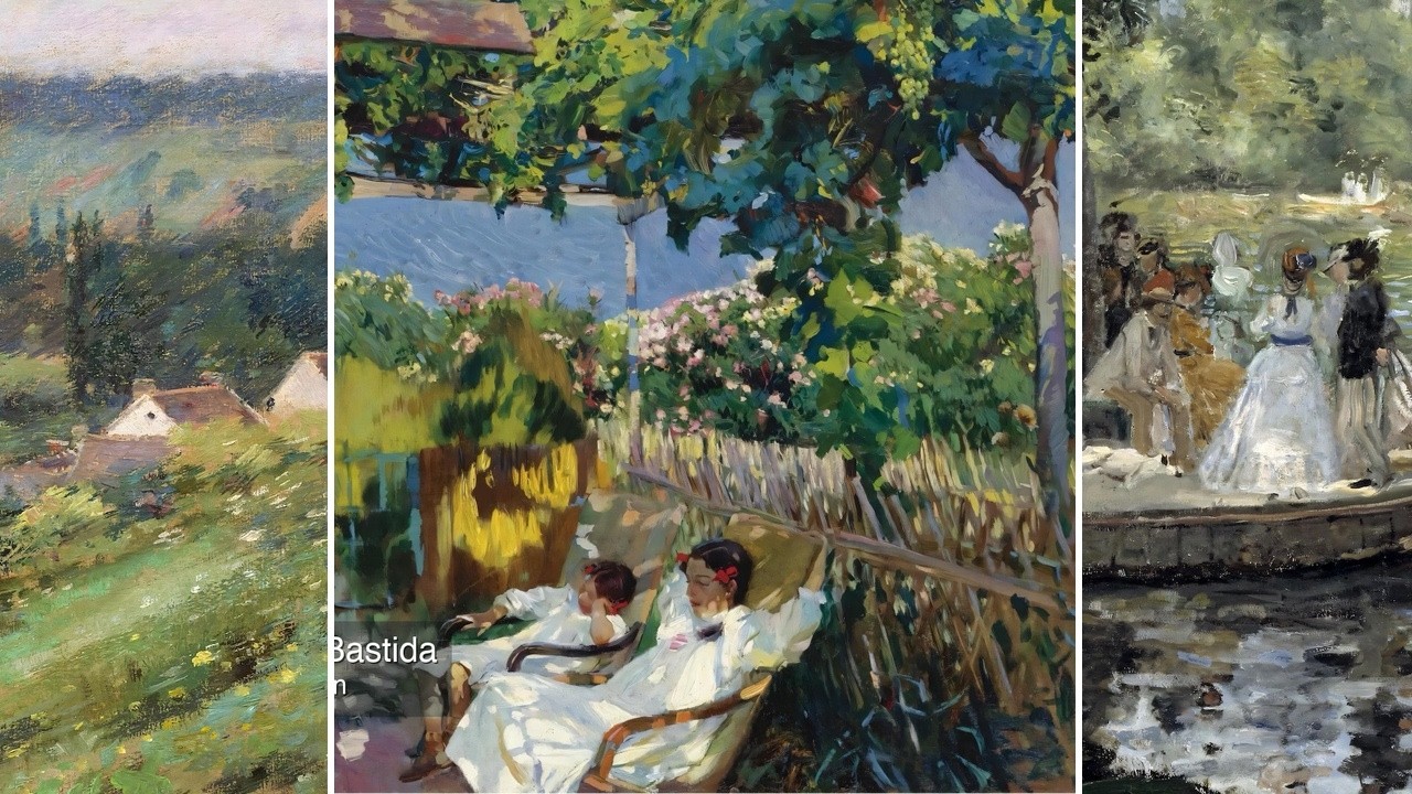 Impressionist Art TV — Silent Art Gallery · July 17 Afternoon | The Siesta In The Gar… & others