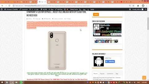 Symphony V128 FRP Unlock Solution With SP Flash Tool With 30MB File Easy Work Solution
