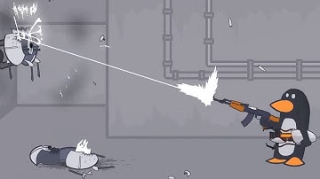 Turret Error Animated Music Video - Portals and a Penguin