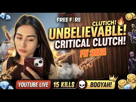 🛑[LIVE] BR RANK PUSH - ROAD TO 15K - NIGHT STREAM by PN Sara | #freefire #shortsfeed #pnarmy