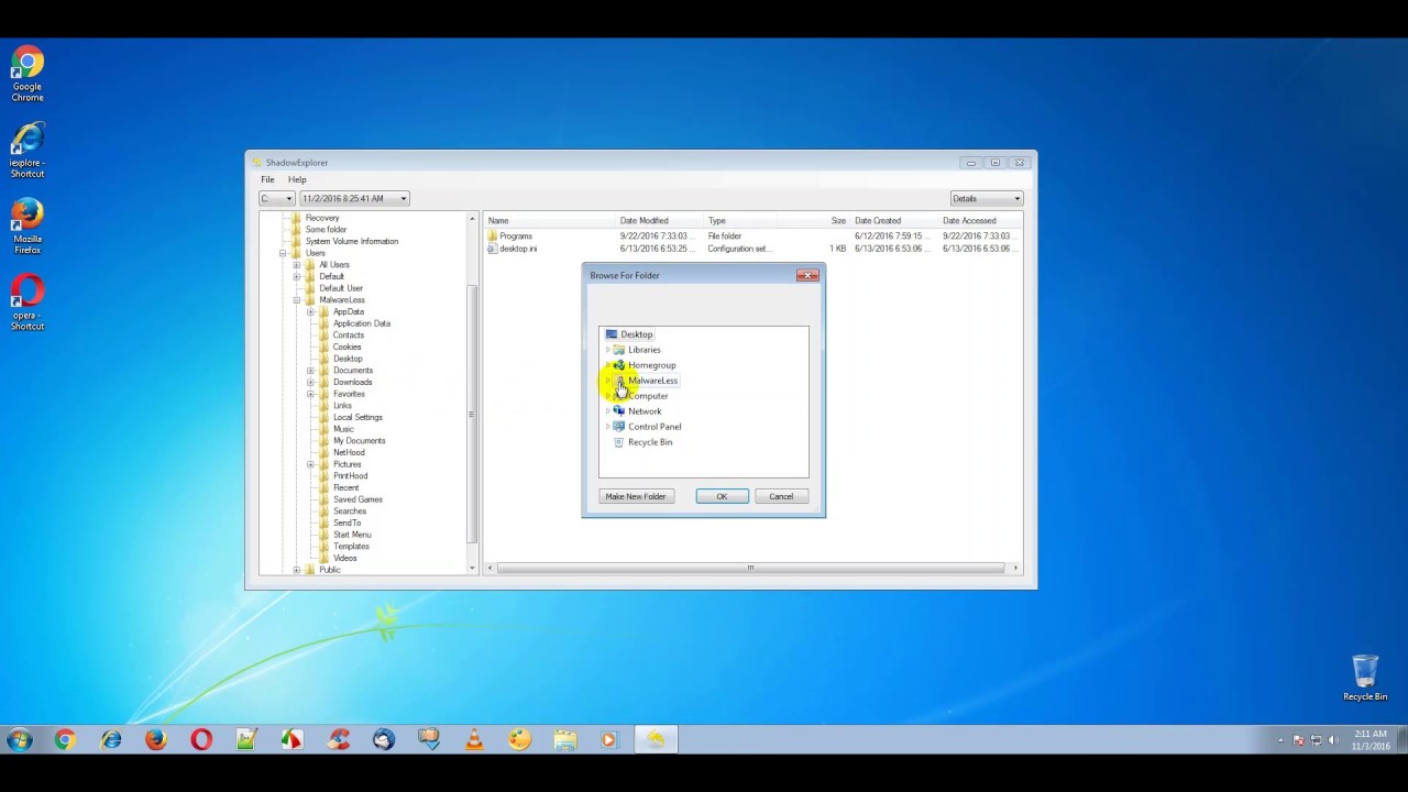 how to recover encrypted files in windows 7