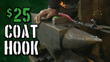How to Forge a $25 Coat Hook (Blacksmith Projects to Sell)