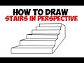How to Draw Stairs in Perspective Step by Step Drawing Tutorial How to Draw Stairs in Perspective Step by Step Drawing Tutorial
