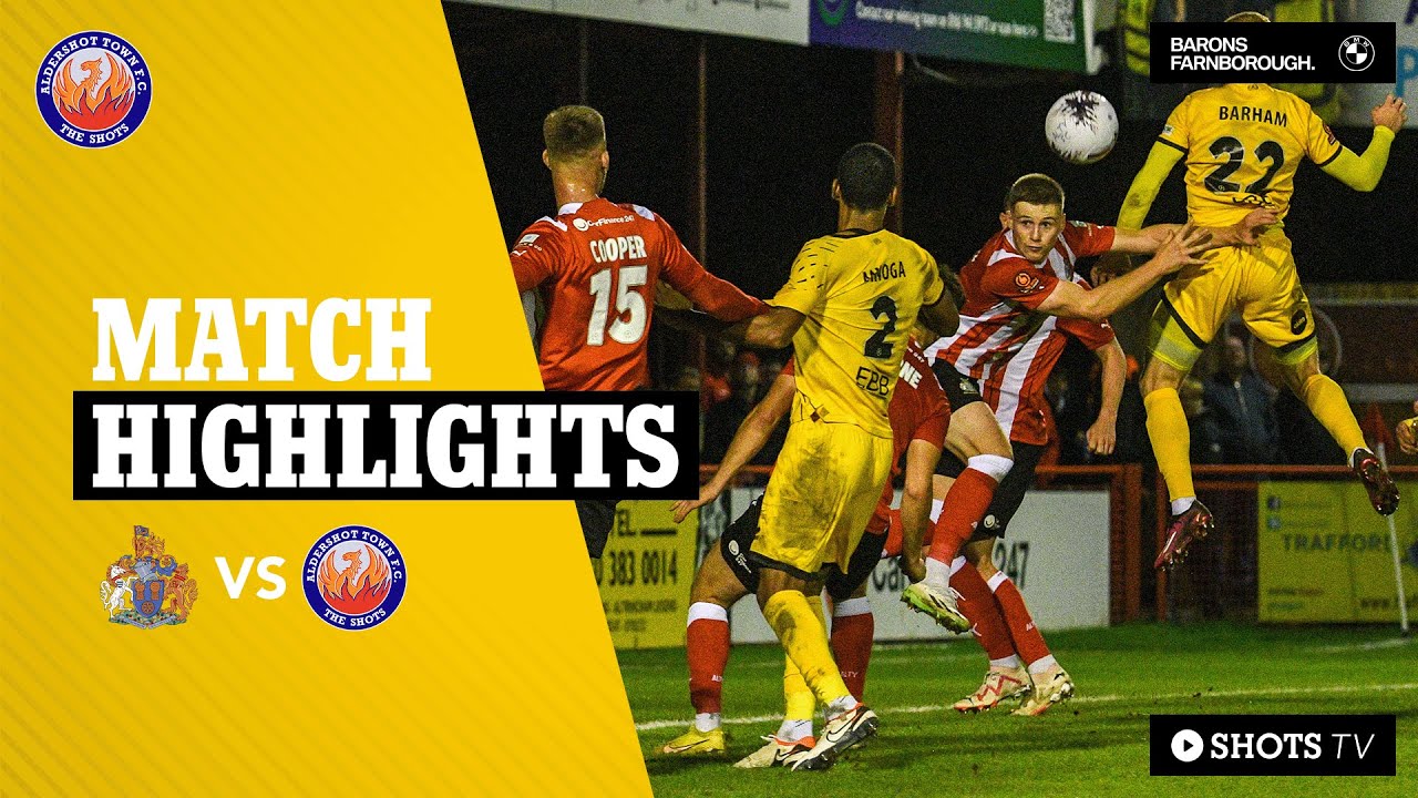 ALTRINCHAM Vs ALDERSHOT TOWN  Official Extended Match Highlights