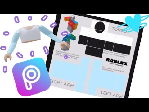 How To Make A Crop Top Using Picsart For Your Roblox Avatar Youtube - how to make a roblox blue shirt with picsart