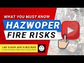HAZWOPER Fire Risks – What You Must Know From SafetyVideos.com