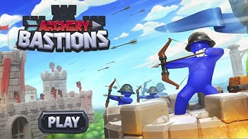🏹Archery Bastions 🎯 - Gameplay Walkthrough - Part 1  (Android,ios)