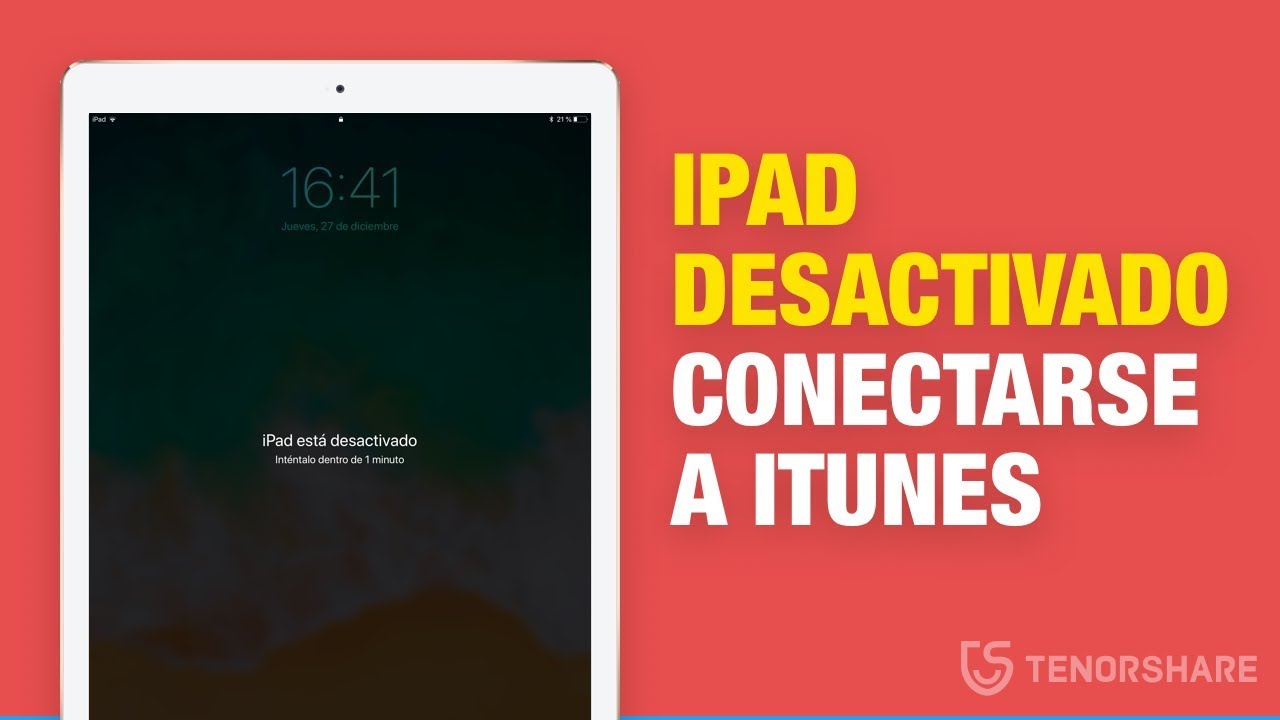 iPad desactivado conectarse a iTunes SOLUCIÓN - YouTube