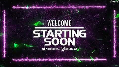 Design animated starting soon, brb, stream ending screen for twitch - Best Graphics for Streamers