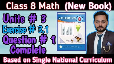Class 8th Math New book Exercise 3.1 Question 1 Complete|8th Math New book 2023-24|#8thmath