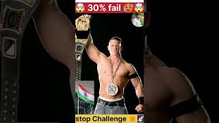 stop Challenge 😤 for you only 70% fail 🤯🥵 #wwe #wwefan #wweraw #trending #johncena #mayurgabu