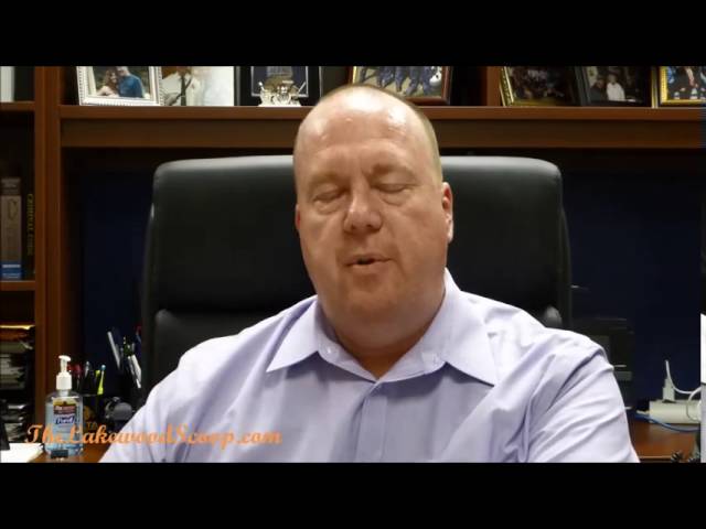 Police Chief Greg Meyer announces arrest of Car Burglars