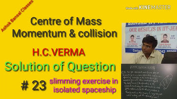 Solution of Question # 23/ Centre of mass,Momentum and collision/ H.C.VERMA/ NEE/IIT JEE