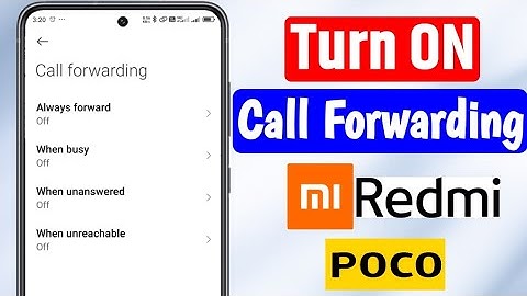 mi me call forwarding kaise kare | how to turn on poco call forwarding setting