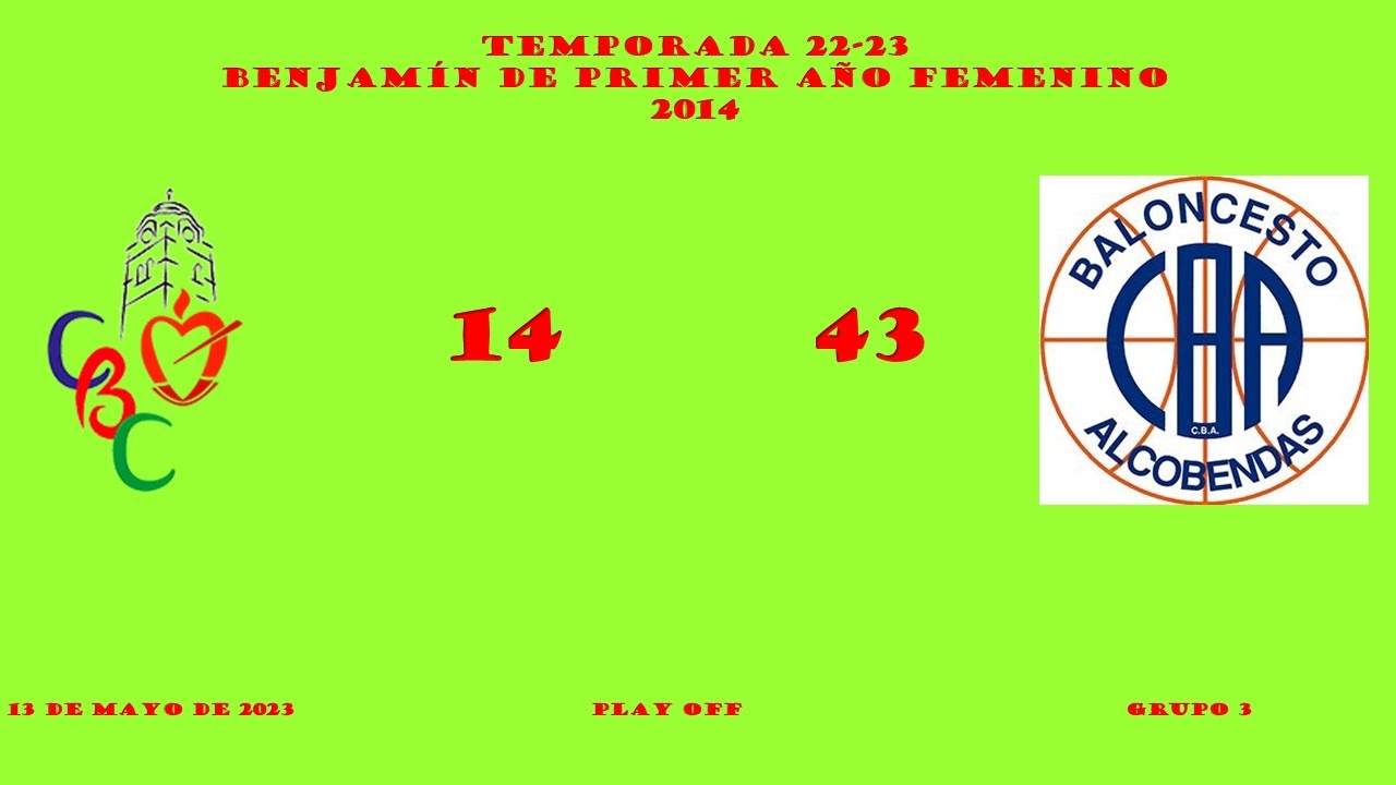 2023 0513 Buen Consejo vs Vantage Tower Alcobendas