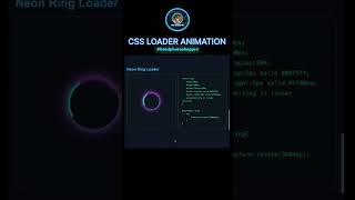 CSS Loader animation using html and CSS #shorts #short #html #css #ui #webdesign #viralvideo #coding