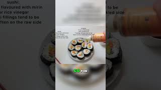 Kimbap vs Sushi The Main Differences #vegan #veganrecipes #recetas
