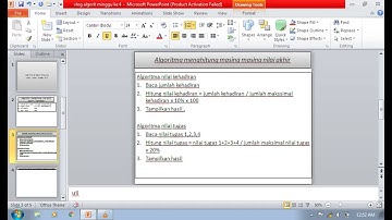 algoritma logika dan komputasi menghitung nilai akhir untuk menentukan huruf mutlak