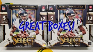 2018 Panini Select Football 2 Box Opening! Great Boxes!