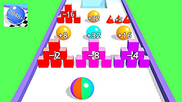 Multiballs Run 2048+ ! All Levels Gameplay (86-91) android,ios