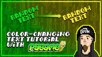 How to Create Awesome COLOR-CHANGING TEXT in Python - Pygame Tutorial