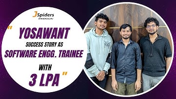 Yosawant Pradhan Placed as Software Engineer Trainee |  Bhubaneswar | JSpiders BTM Placement Success
