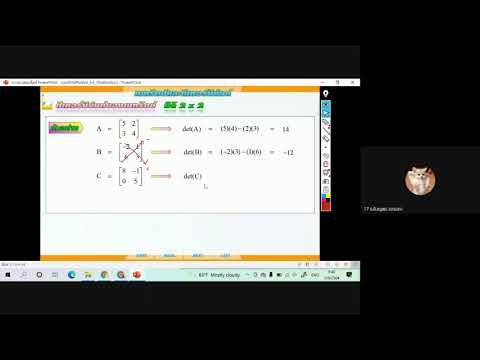 การหาดิเทอร์มิแนนท์ วิชาคณิตศาสตร์เพิ่มเติม 3 ครูผู้สอน ศิริพร คล่องจิตต์