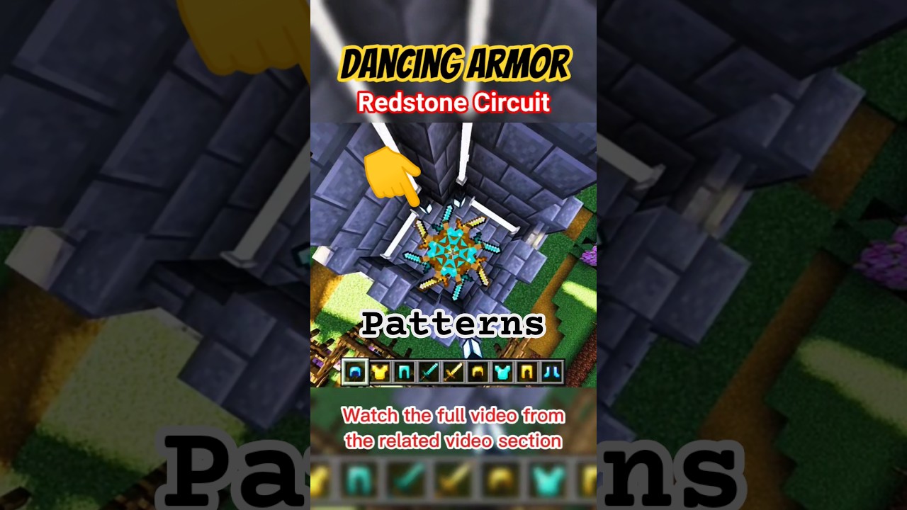 Танцующие подставки для доспехов в Minecraft 😳 | Скрытая конструкция из редстоуна внутри сторожев...