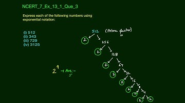 Exponents and Powers Ex- 13.1 | Que #3 | Basic of Exponents | 7th NCERT Maths | Edusaral
