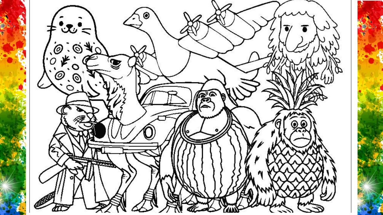Coloring time, brainrot animals